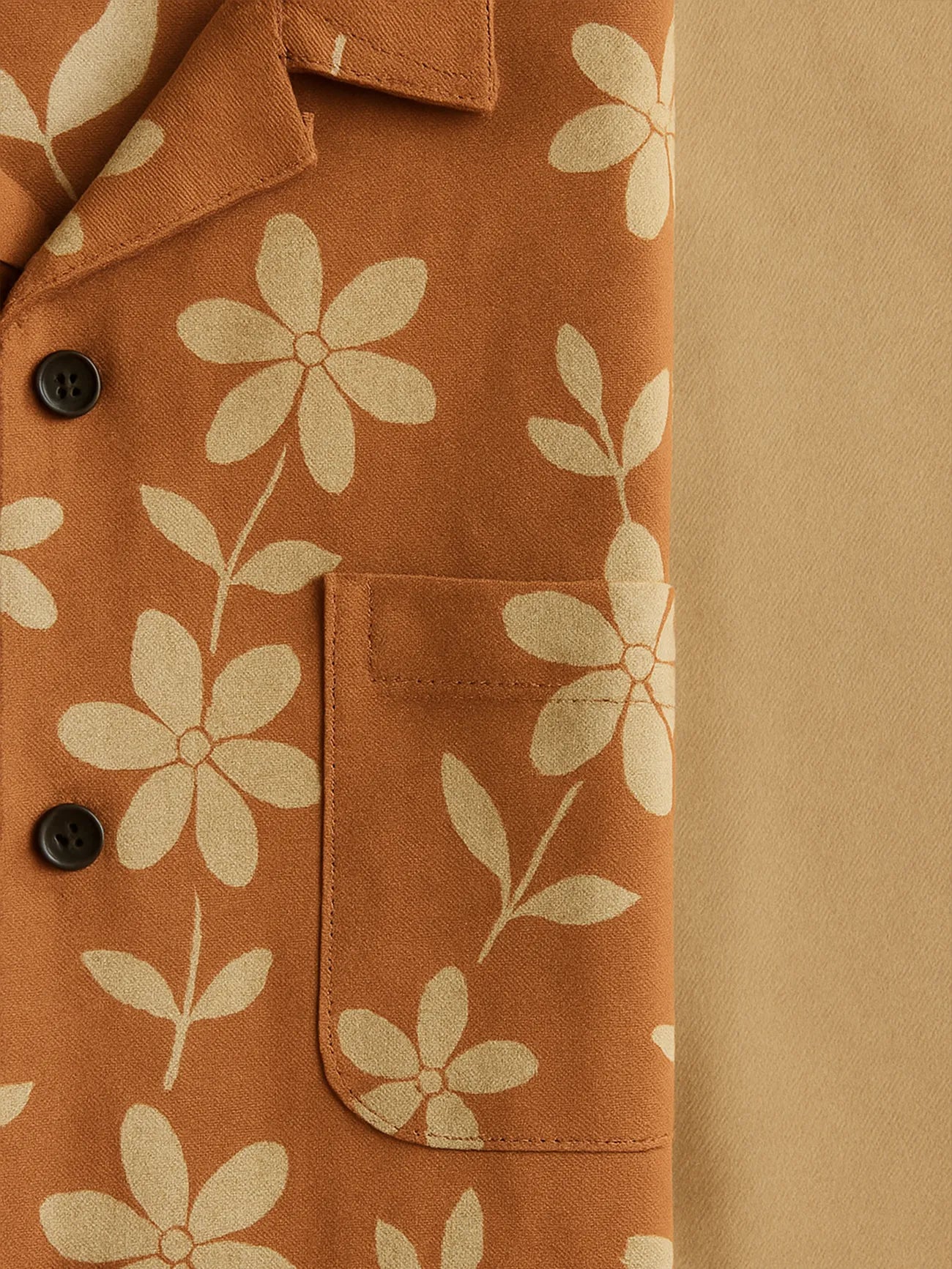 Retro Bloom Half Shirt Full Pant Cord-Set