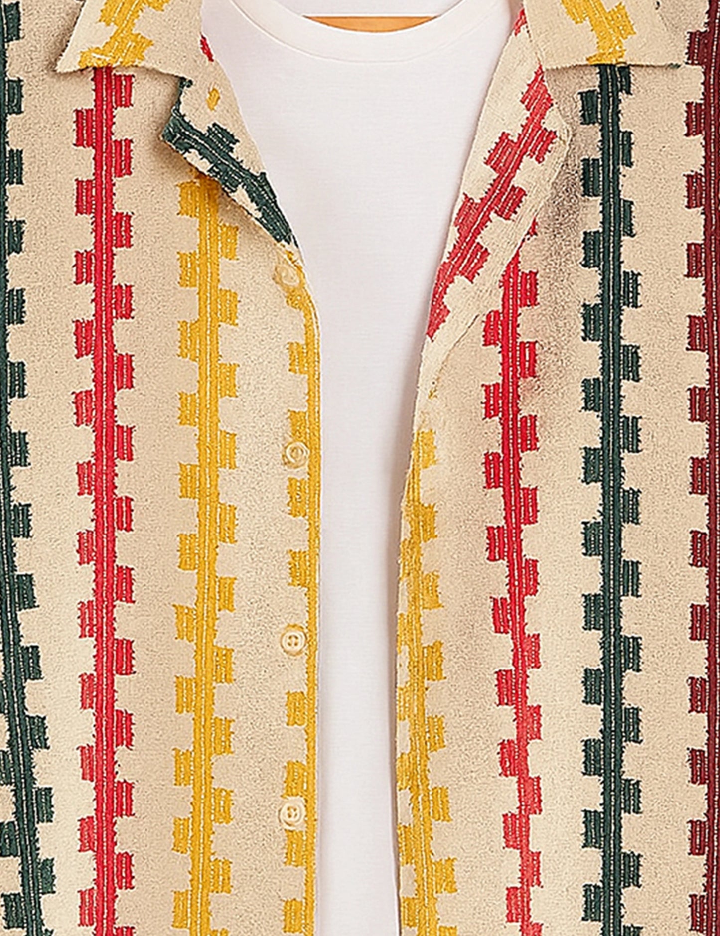 Multi Line Men's Exclusive Stylish Half Sleeves Shirt - XPST