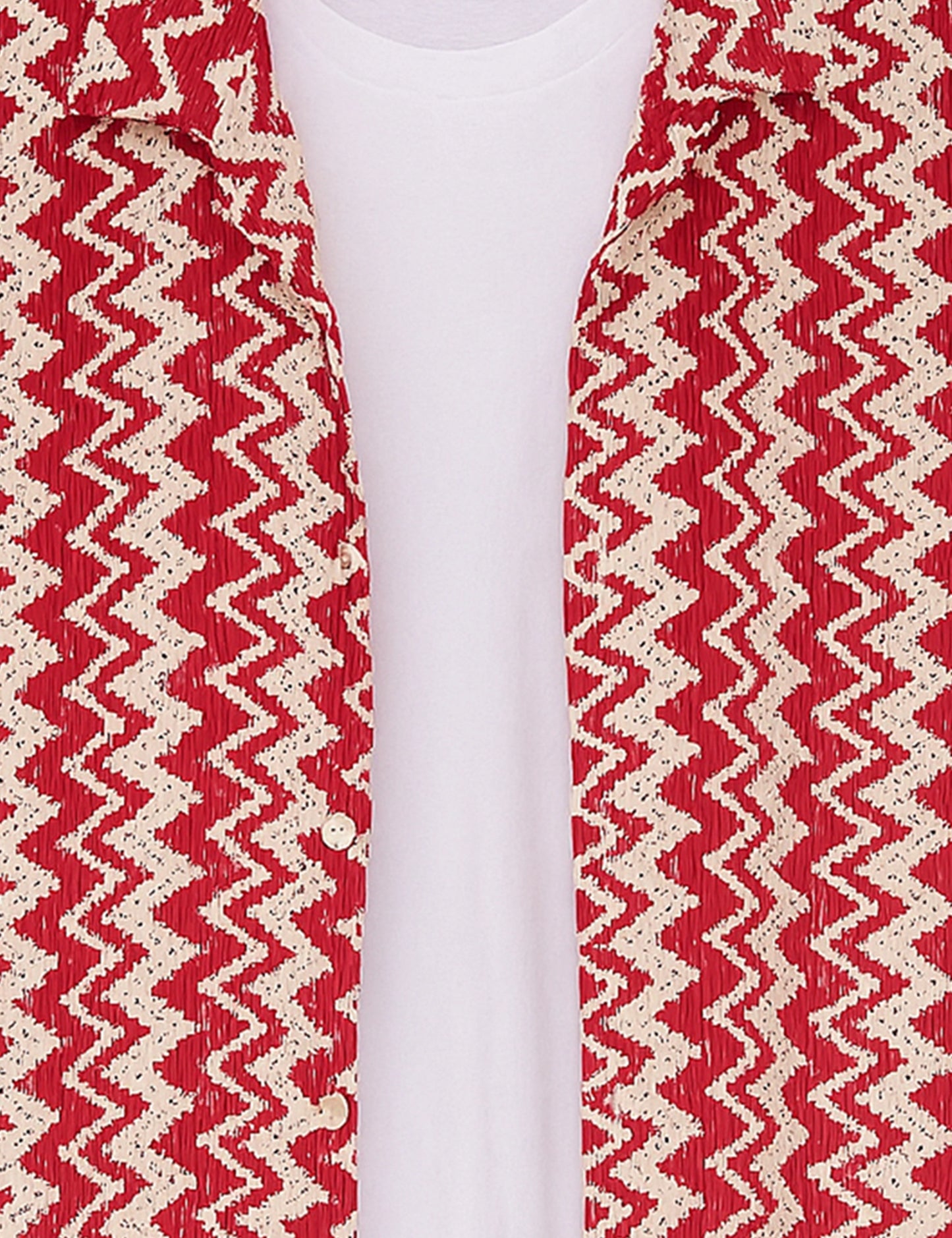 Red Ripple Men's Exclusive Stylish Half Sleeves Shirt - XPST