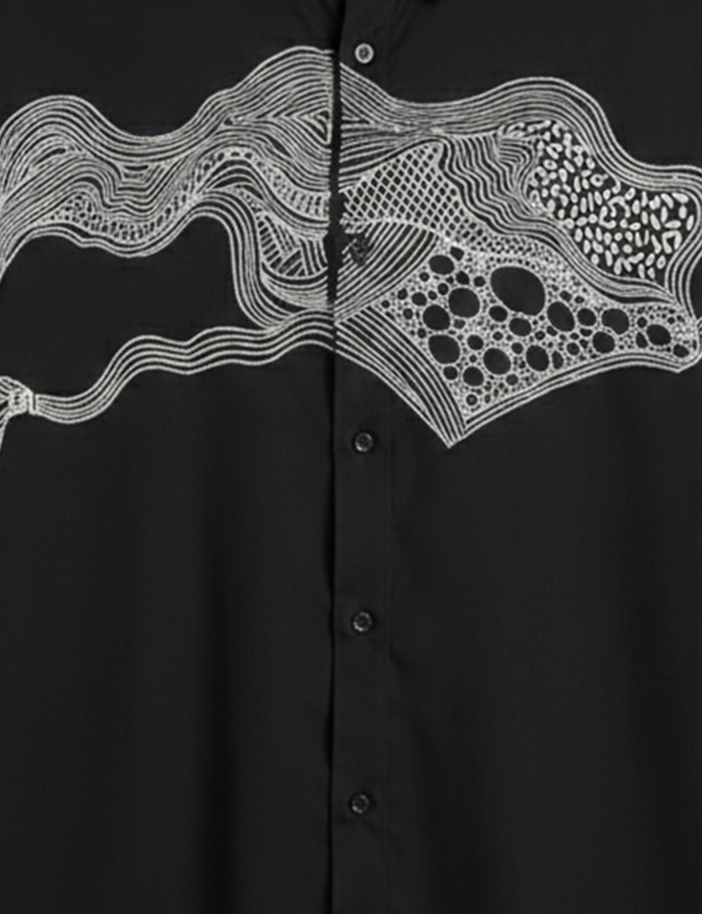 Water Bubble Black Men's Exclusive Stylish Half Sleeves Shirt - XPST