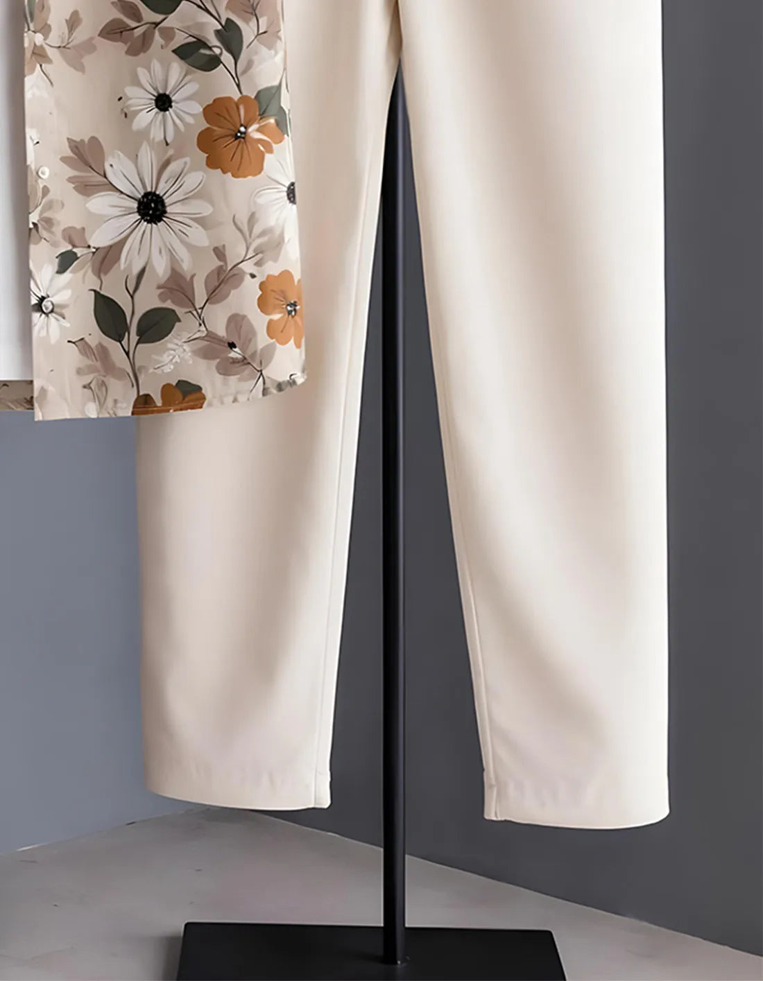 Daisy Floral Half Shirt Full Pant Cord-Set