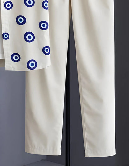 Evil Eye Half Shirt Full Pant Cord-Set