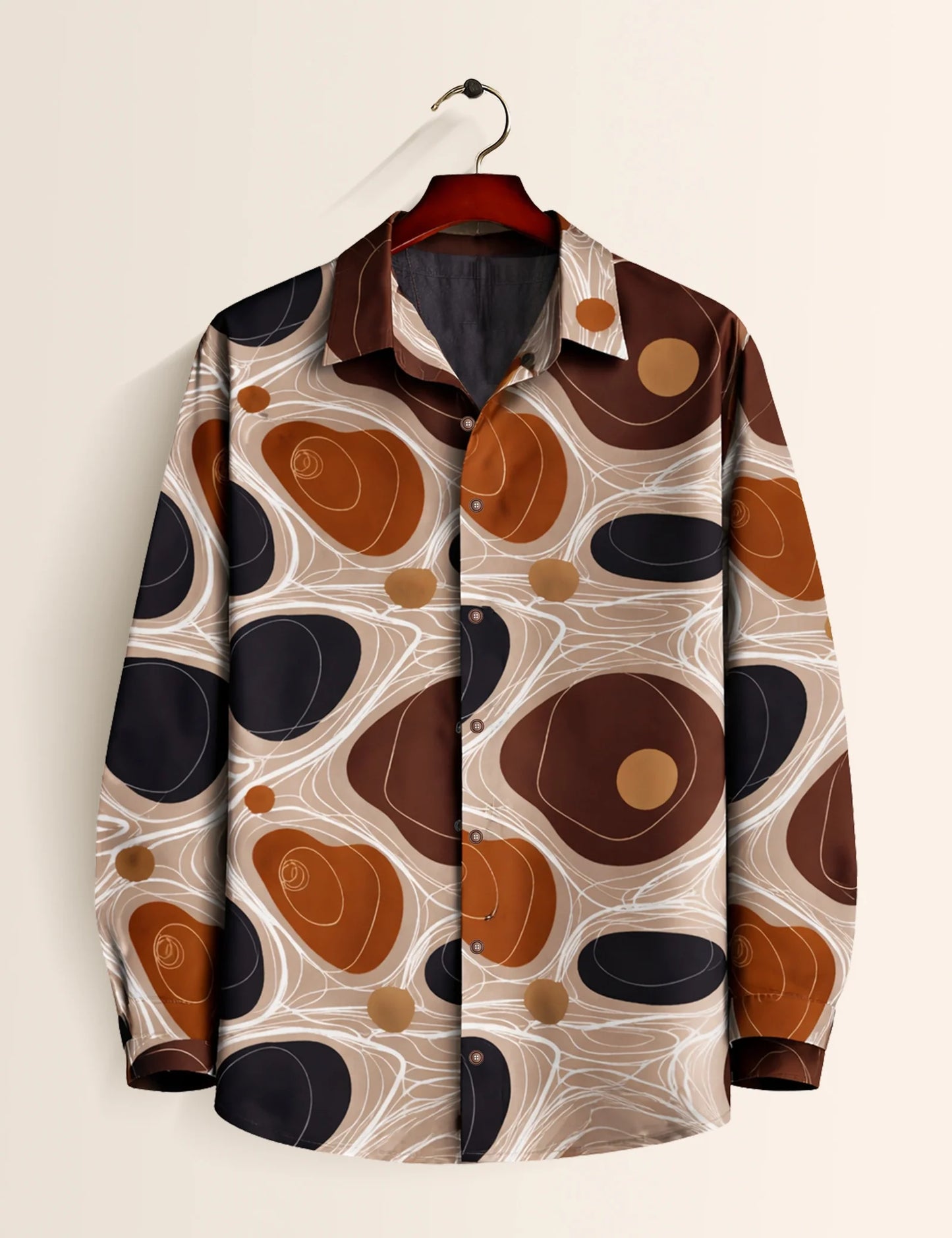 Brown Mocha Premium Full Sleeves Mens Shirt