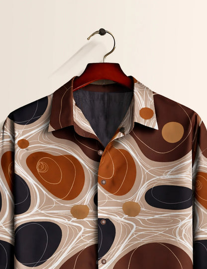 Brown Mocha Premium Full Sleeves Mens Shirt