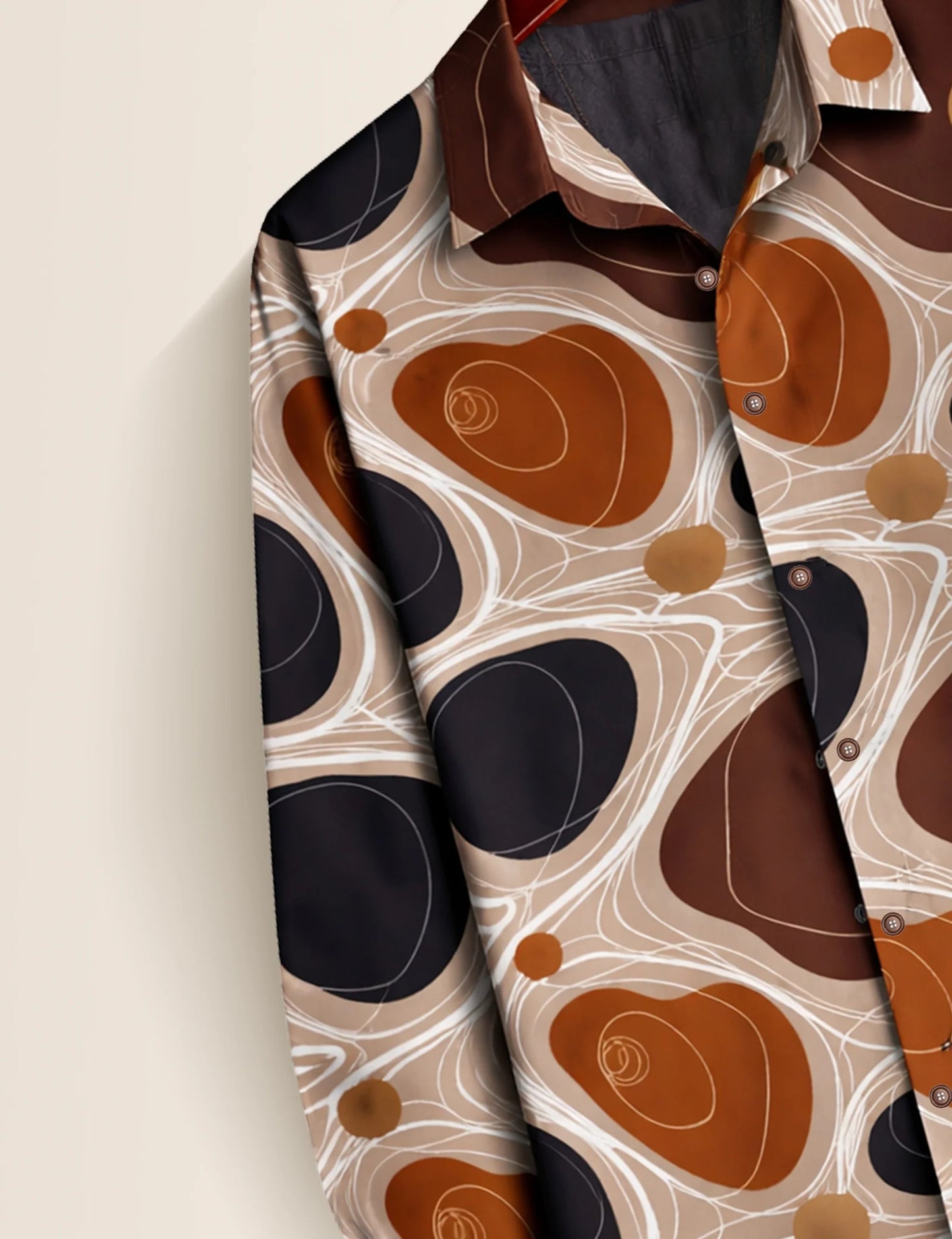 Brown Mocha Premium Full Sleeves Mens Shirt