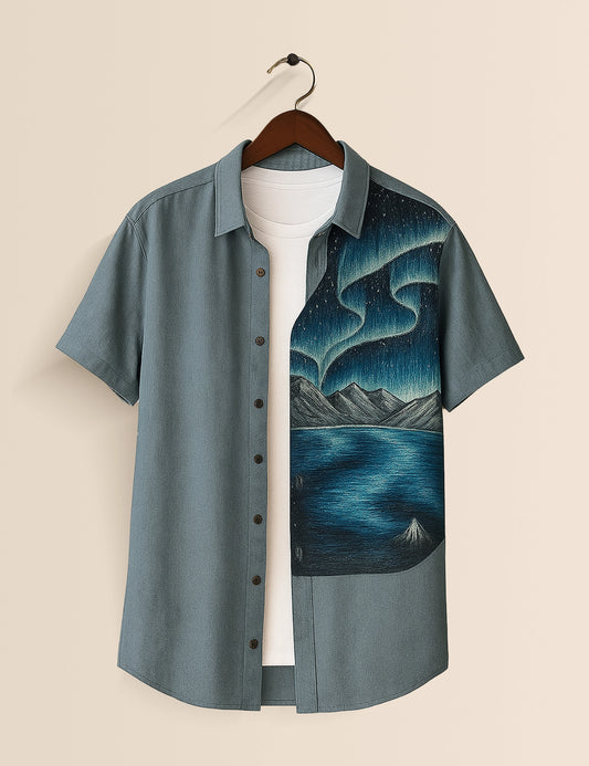 Arctic Night Men's Exclusive Stylish Half Sleeves Shirt - XPST