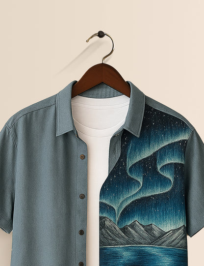 Arctic Night Men's Half Sleeves Shirt - XPST