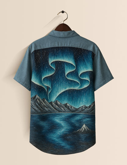 Arctic Night Men's Half Sleeves Shirt - XPST