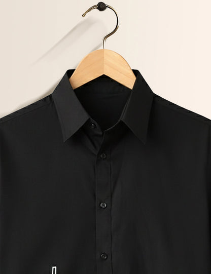 Black Building Men's Half Sleeves Shirt - XPST