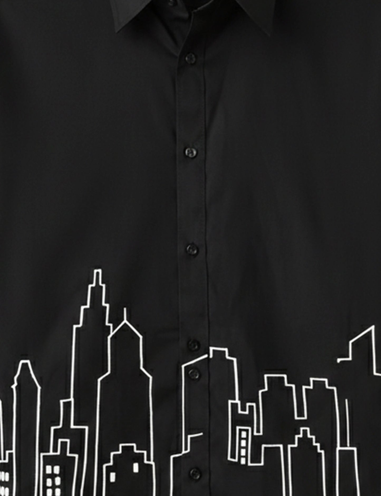 Black Building Men's Exclusive Stylish Half Sleeves Shirt - XPST