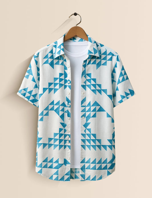 Blue Horizon Men's Exclusive Stylish Half Sleeves Shirt - XPST