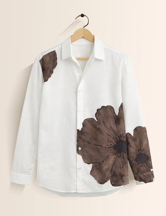 Canvas Flora Men's Exclusive Stylish Full Sleeves Shirt - XPST