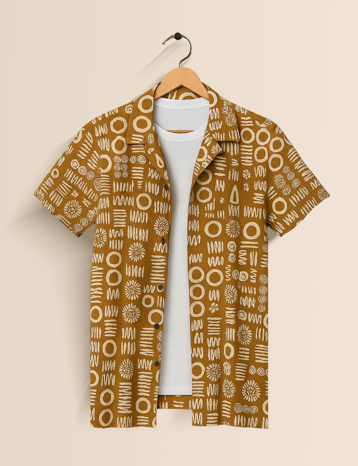 Desert Doodle Men's Exclusive Stylish Half Sleeves Shirt - XPST