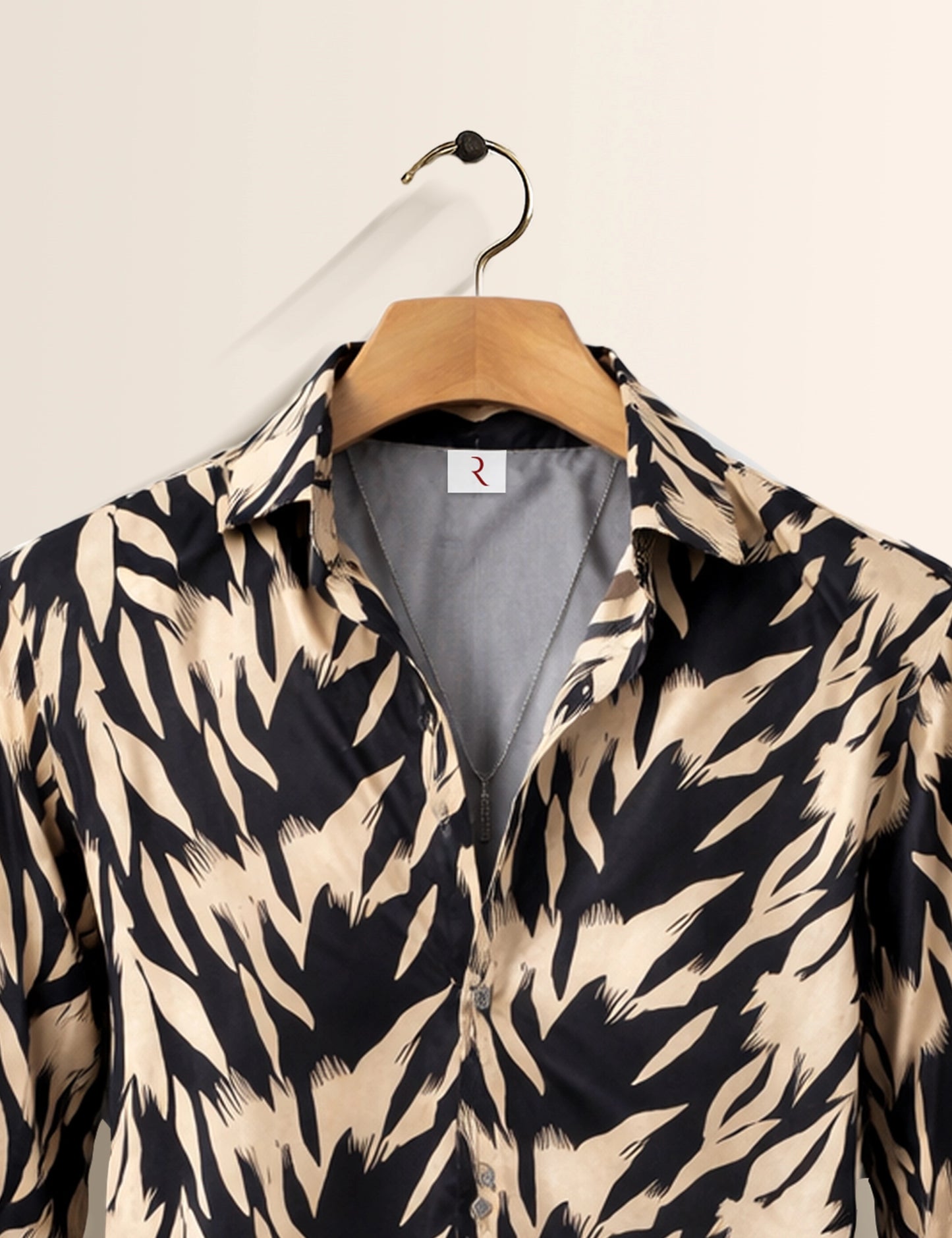 Feather Printed Mens Exclusive Stylish Full Sleeves Shirt - XPST