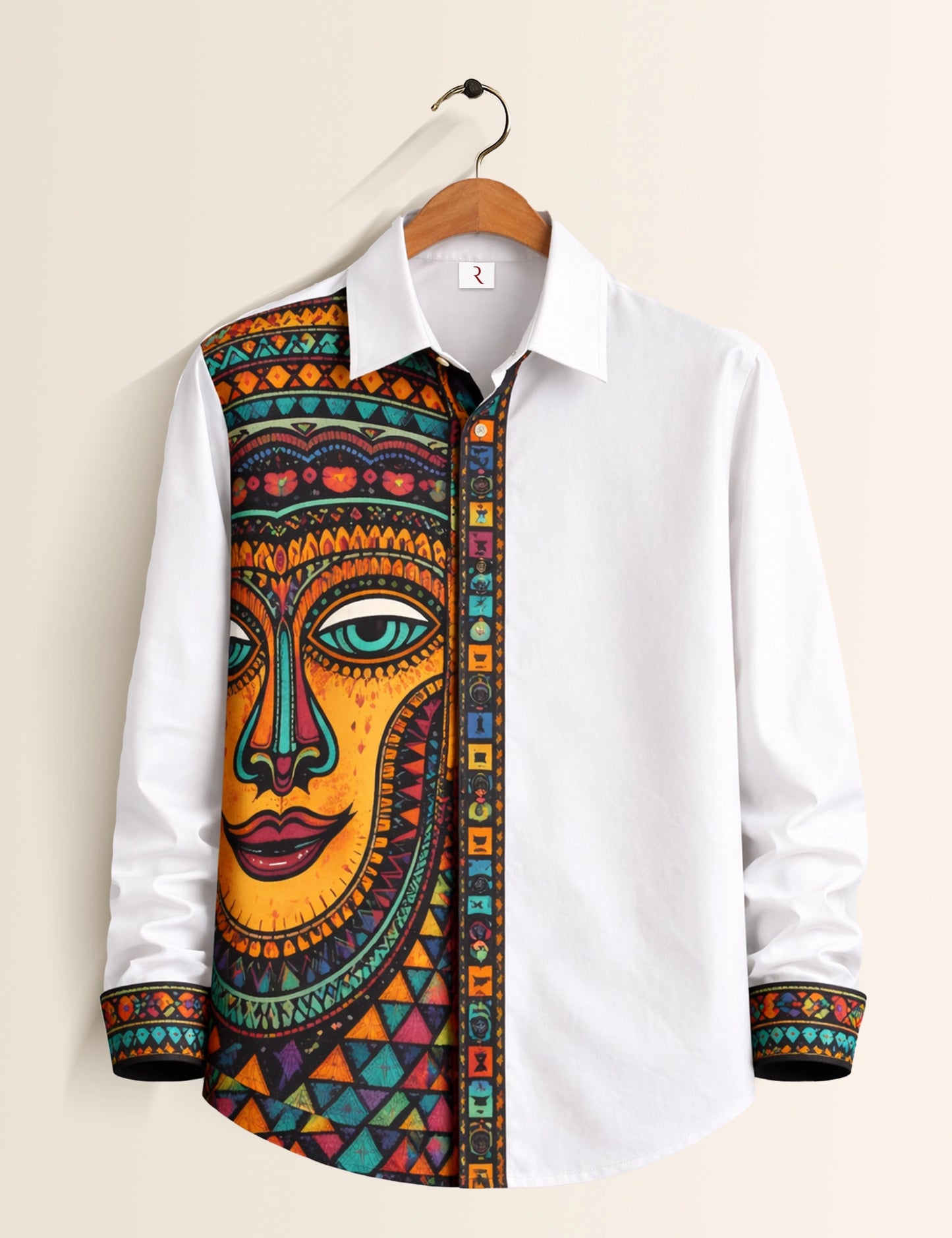 Greek Printed Mens Exclusive Stylish Full Sleeves Shirt - XPST