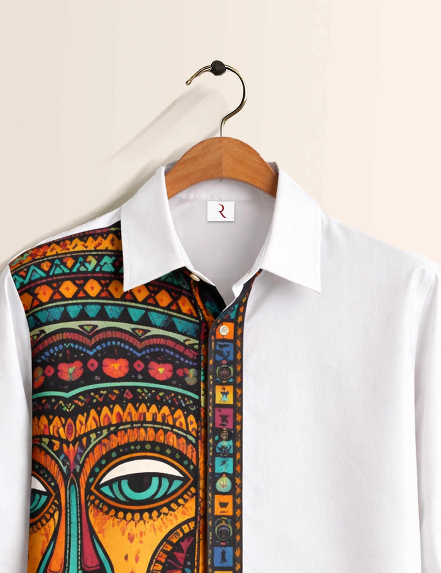 Greek Printed Mens Exclusive Stylish Full Sleeves Shirt - XPST