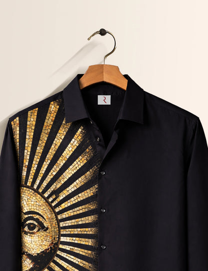 Half Sun Printed Mens Full Sleeves Shirt - XPST