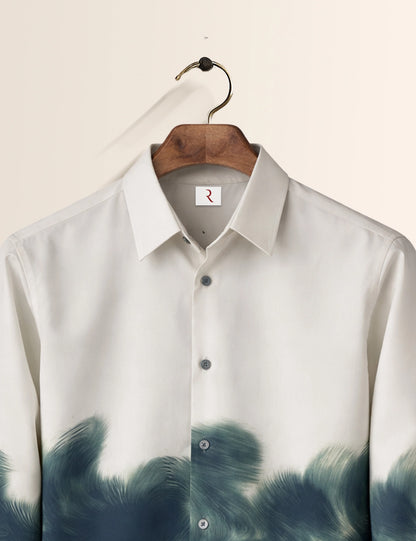 Half Waves 1 Printed Mens Full Sleeves Shirt - XPST