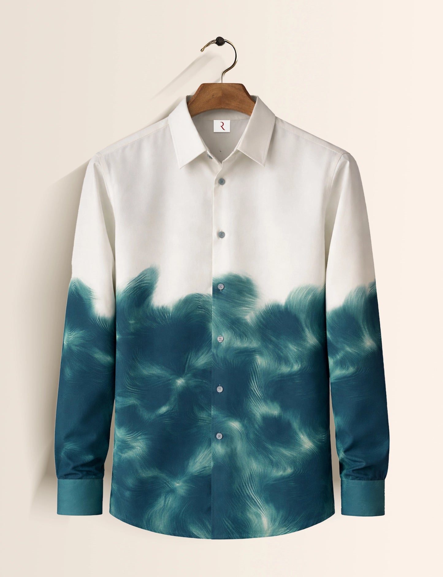 Half Waves 2 Printed Mens Exclusive Stylish Full Sleeves Shirt - XPST