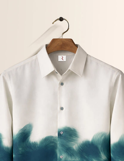 Half Waves 2 Printed Mens Full Sleeves Shirt - XPST