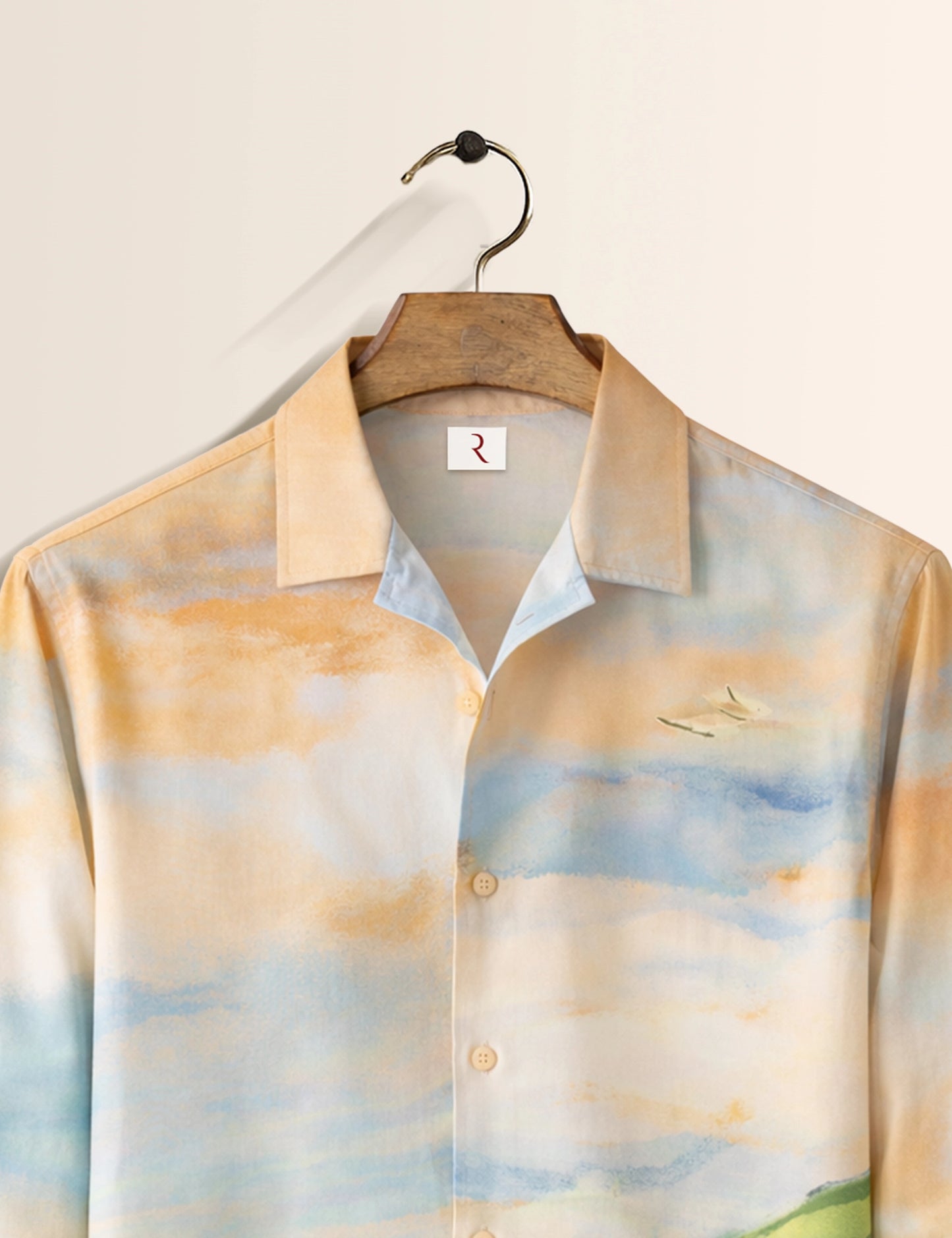 Hand Drawing Printed Mens Exclusive Stylish Full Sleeves Shirt - XPST