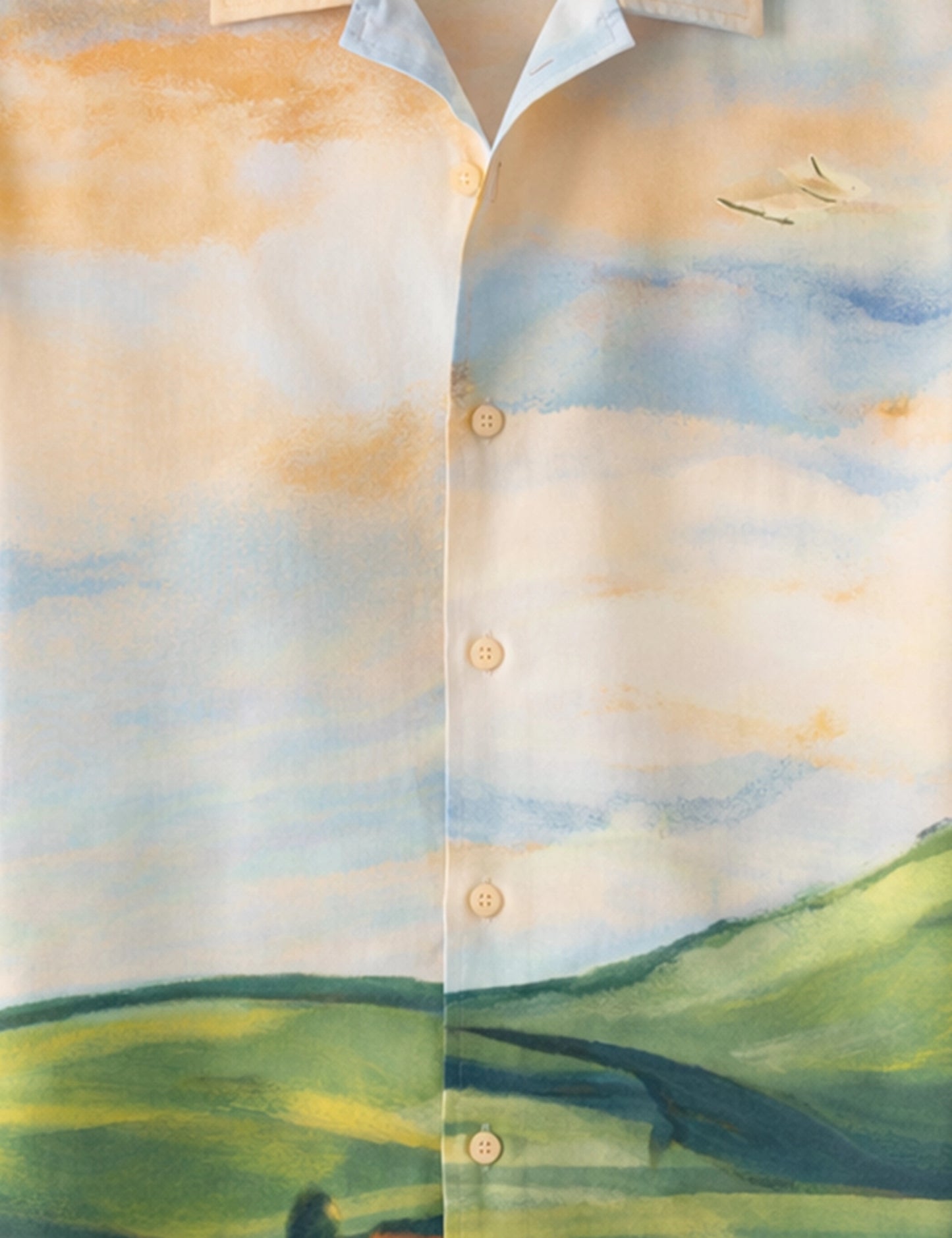 Hand Drawing Printed Mens Exclusive Stylish Full Sleeves Shirt - XPST