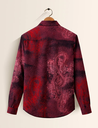 Maroon Royal Men's Full Sleeves Shirt - XPST