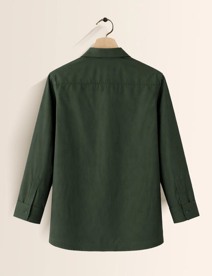 Olive Floral Men's Full Sleeves Shirt - XPST