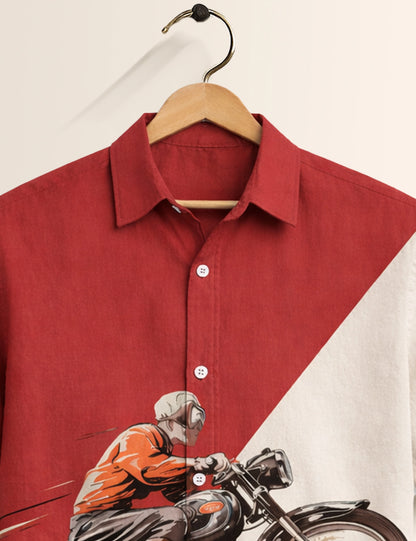 Red Rider Men's Half Sleeves Shirt - XPST