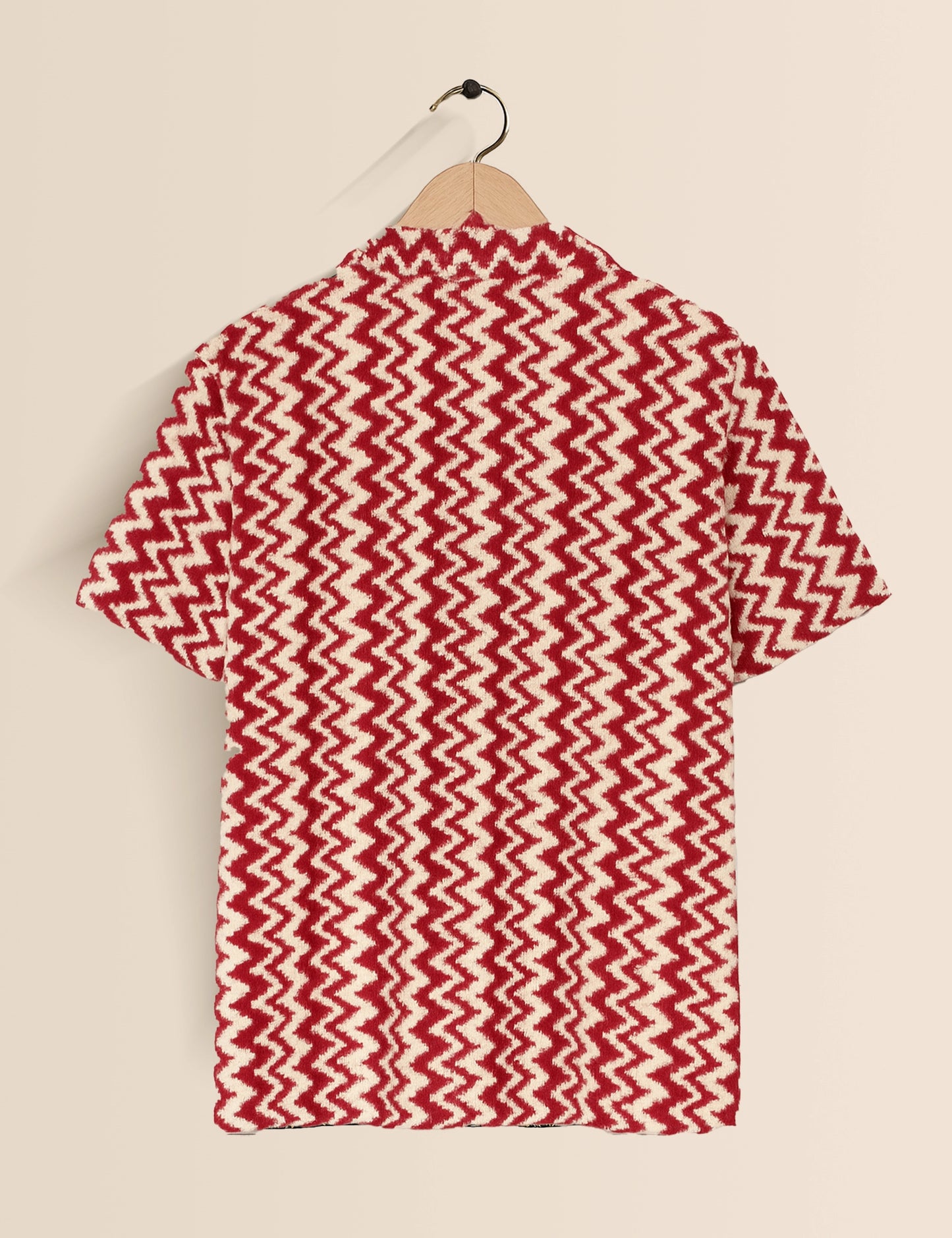 Red Ripple Men's Exclusive Stylish Half Sleeves Shirt - XPST