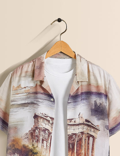 Roman Temple Men's Half Sleeves Shirt - XPST