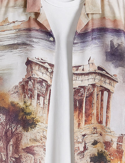 Roman Temple Men's Half Sleeves Shirt - XPST