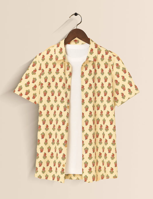 Summer Petal Men's Exclusive Stylish Half Sleeves Shirt - XPST