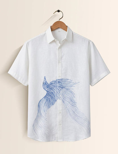 Thread Border Men's Half Sleeves Shirt - XPST