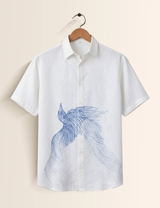 Thread Border Men's Exclusive Stylish Half Sleeves Shirt - XPST