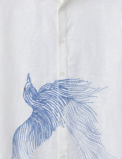 Thread Border Men's Half Sleeves Shirt - XPST