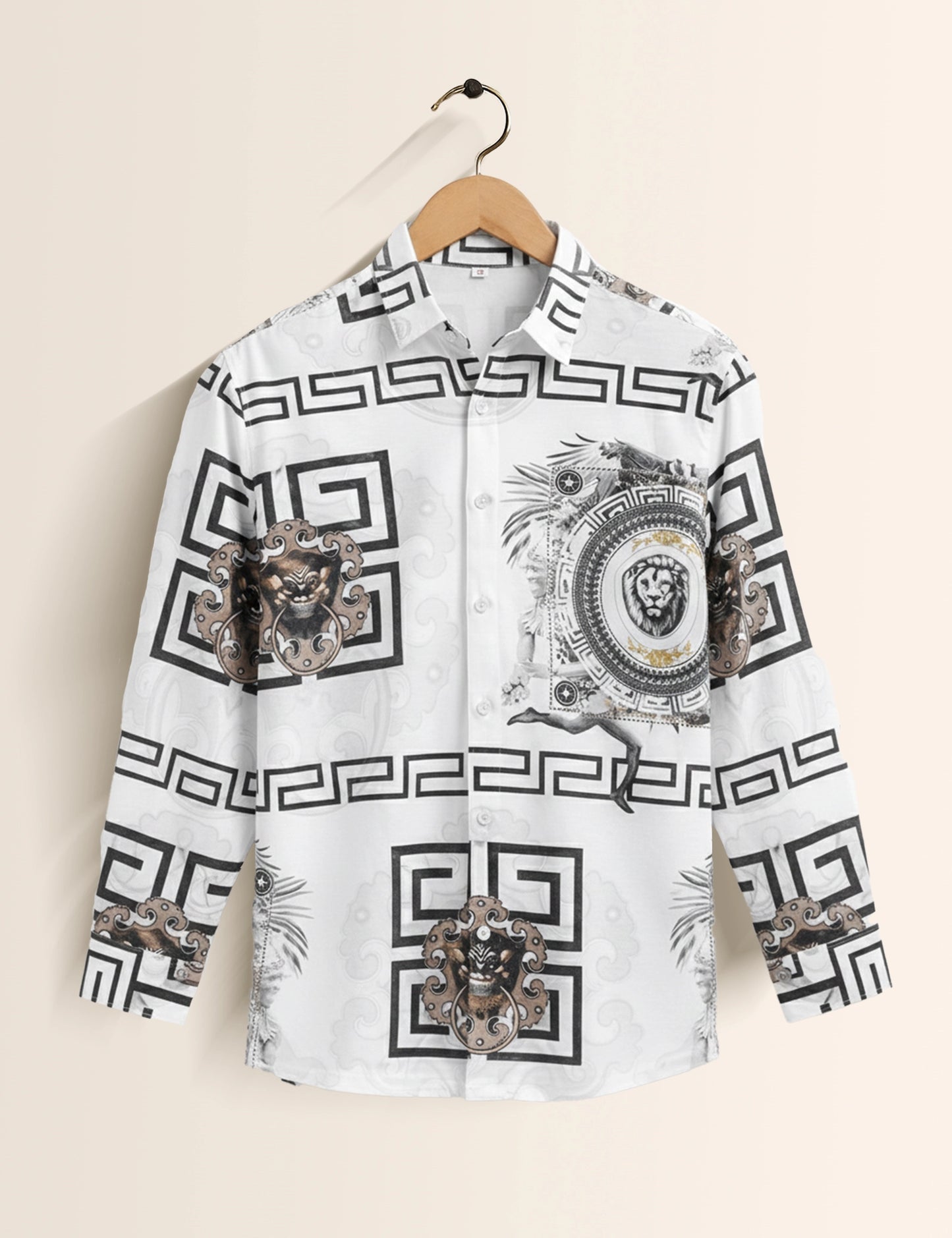 White Lion Men's Exclusive Stylish Full Sleeves Shirt - XPST