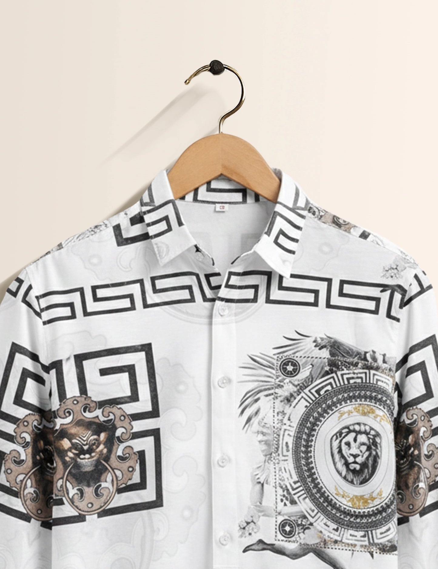 White Lion Men's Exclusive Stylish Full Sleeves Shirt - XPST