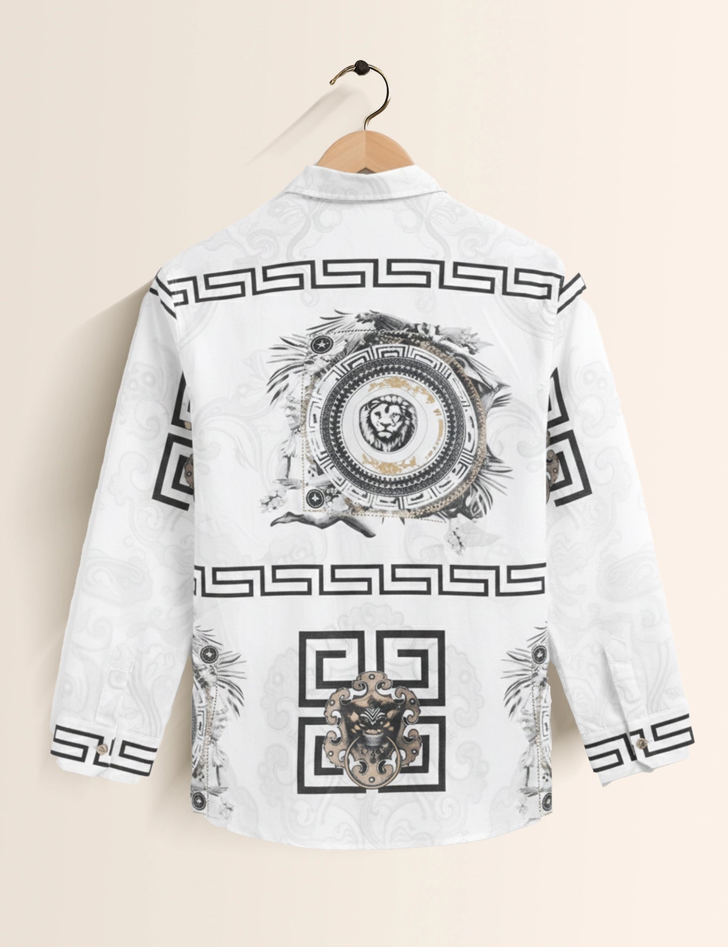 White Lion Men's Exclusive Stylish Full Sleeves Shirt - XPST