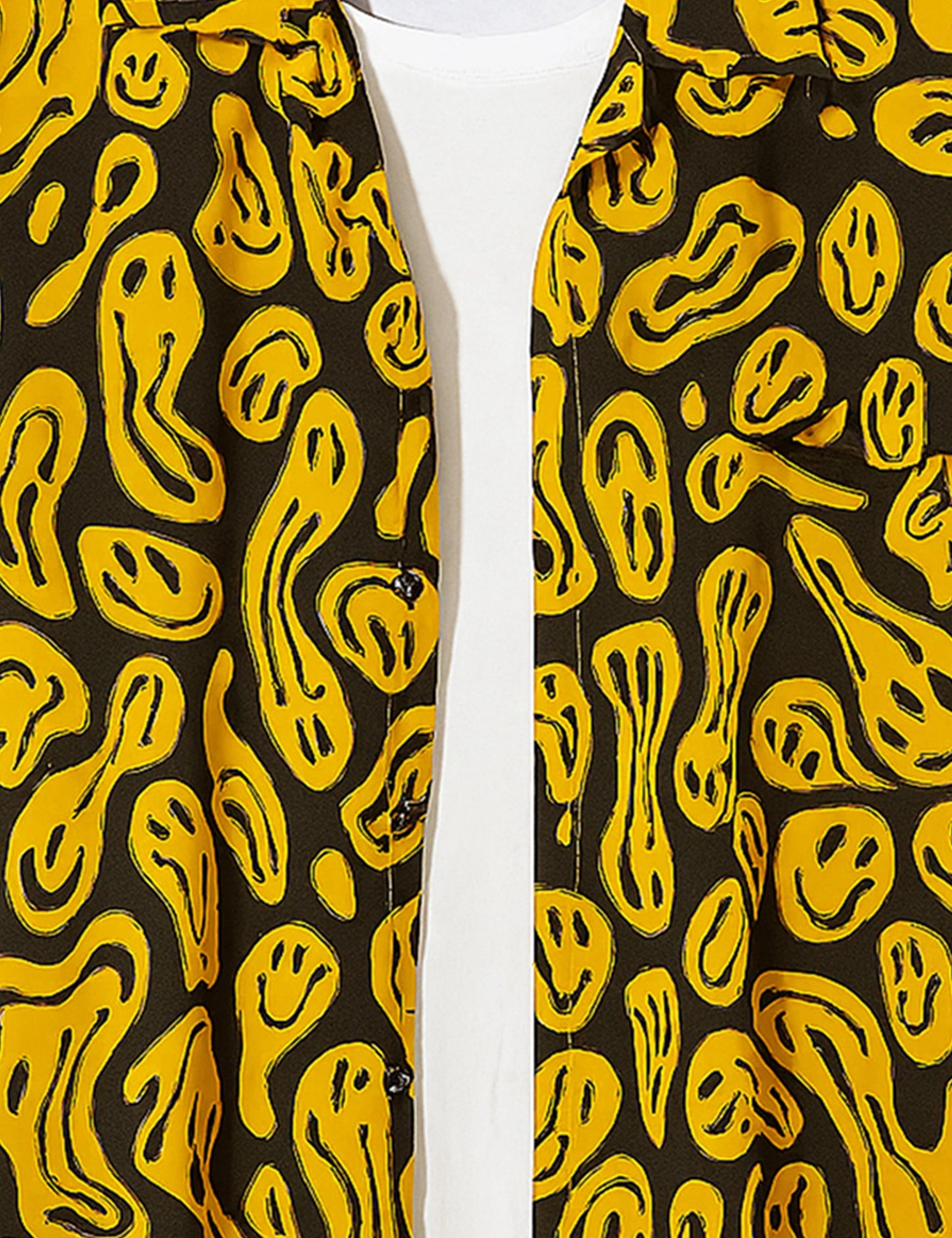 Yellow Emoji Men's Exclusive Stylish Half Sleeves Shirt - XPST