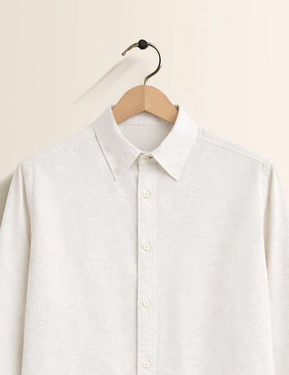 White Bottom Petals Premium Full Sleeves Mens Shirt